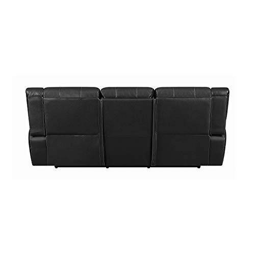 Lee Pillow Arm Motion Sofa Black