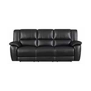 Lee Pillow Arm Motion Sofa Black