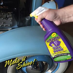 Wizards Wipe Down Spray - Matte Spray Paint Wrap For Cars - Auto Detailing Supplies For Flat Clear, Suede and Denim Finishes - Removes Dust and Oily Residue - Safe For All Paints - 22 oz