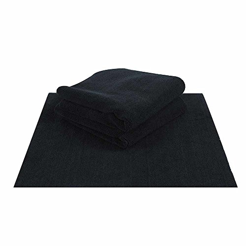 Chemical Guys MIC_805_3 Monster Edgeless Microfiber Towel, Black (16 in. x 16 in.) (Pack of 3)