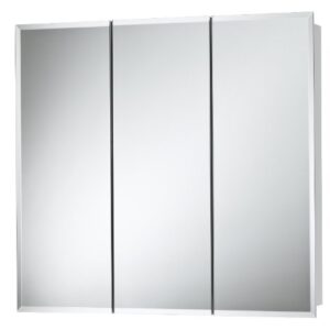 Jensen 255224 Horizon Frameless Medicine Oversize Cabinet, 24-Inch by 24-Inch by 5-1/4-Inch