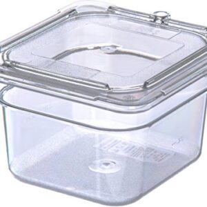 Carlisle FoodService Products Plastic Food Pan 1/6 Size 4 Inches Deep Clear