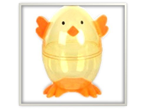 Clear Chick Shaped Easter Eggs 3 Fillable Treat Containers