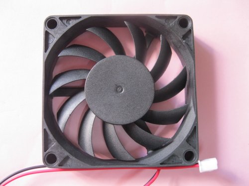 2 pcs Brushless DC Cooling Fan 12V 7015S 11 Blades 2 wire 70x70x15mm Sleeve-bearing Skywalking