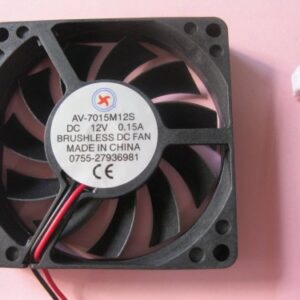 2 pcs Brushless DC Cooling Fan 12V 7015S 11 Blades 2 wire 70x70x15mm Sleeve-bearing Skywalking