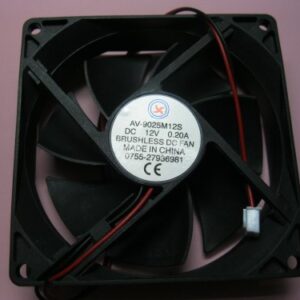 2 pcs Brushless DC Cooling Fan 12V 9025S 7 Blades 2 Wire 92x92x25mm Sleeve-Bearing Skywalking