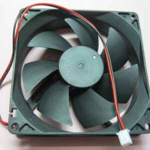 2 pcs Brushless DC Cooling Fan 12V 9025S 7 Blades 2 Wire 92x92x25mm Sleeve-Bearing Skywalking