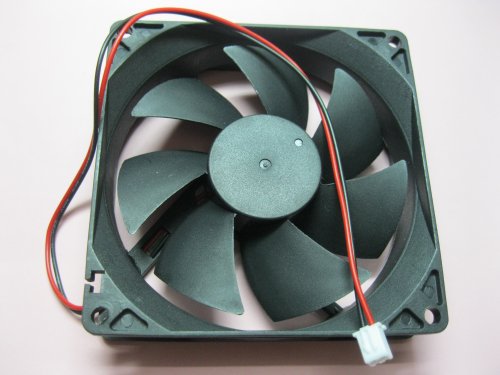 2 pcs Brushless DC Cooling Fan 12V 9025S 7 Blades 2 Wire 92x92x25mm Sleeve-Bearing Skywalking