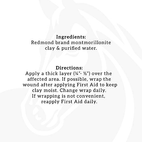 Redmond First Aid All Natural Hydrated Clay For Horses, 8 Ounce Tube