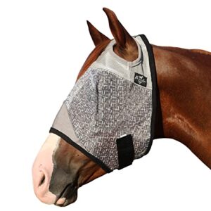professionals choice fly mask | large (horse) | grey