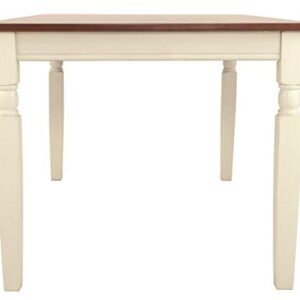 Signature Design by Ashley Whitesburg Cottage Dining Table, Seats up to 6, Brown & Antique White