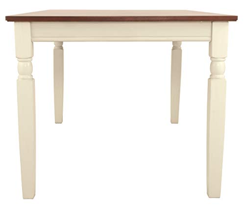 Signature Design by Ashley Whitesburg Cottage Dining Table, Seats up to 6, Brown & Antique White