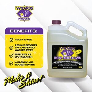 Wizards Bug Release - All Surface Bug Remover and Wash for All Vehicles - Softens and Neutralizes Acidic Bug Protein - Doubles as Spot Cleaner and Pre-Soak Car Cleaner - 1 Gallon