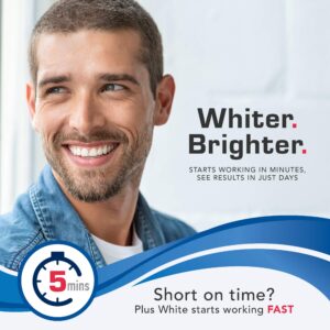 Plus White Speed Whitening Gel - Works in 5 Minutes - Professional Teeth Whitening w/ Dentist Approved Ingredient (2 oz)
