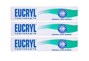 eucryl freshmint powerful stain removal toothpaste 50ml- pack of 3