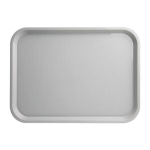 carlisle foodservice products ct121623 café standard cafeteria / fast food tray, 12" x 16", gray