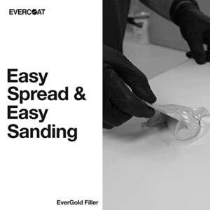 Evercoat EverGold Lightweight Filler - Easy Sanding Body Filler for Professional Use - 128 Fl Oz