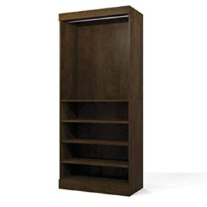 Bestar Pur Closet Organizer in Chocolate, 36W