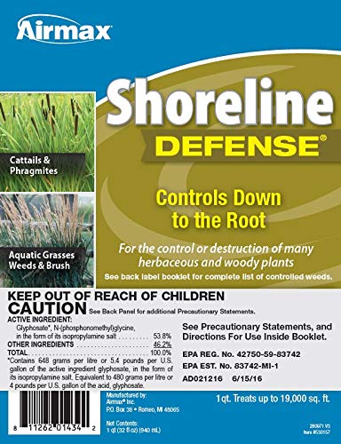 Airmax Shoreline Defense Aquatic Herbicide - 1 Quart (32 Ounce)