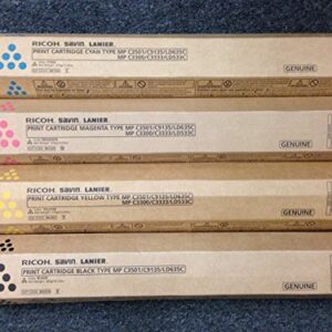 Genuine Ricoh 841578 841421 841422 841423 Ricoh Savin Lanier Toner C3501 MP C9135 LD635C MP C3300