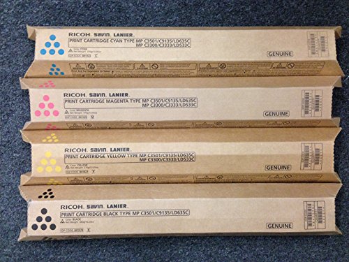 Genuine Ricoh 841578 841421 841422 841423 Ricoh Savin Lanier Toner C3501 MP C9135 LD635C MP C3300