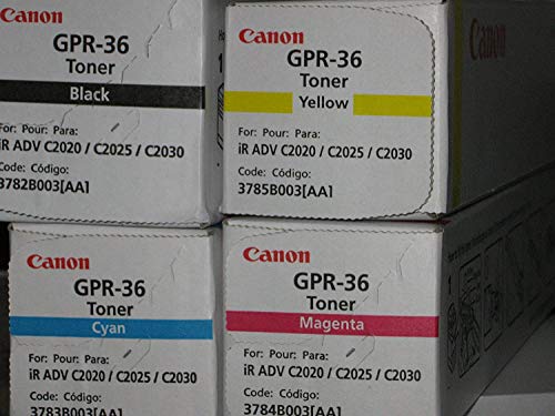 Canon GPR-36 Toner Cartridge Set (OEM 3782B003AA. 3783B003AA. 3784B003AA. 3785B003AA)