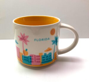florida starbucks you are here collection 14 ounce ceramic mug