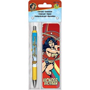 inkworks iw3502 gel pen + bookmark pack pengelbm - wonder woman