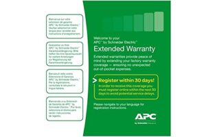 apc by schneider electric wbextwar3yr-sp-04 3 year extended warranty