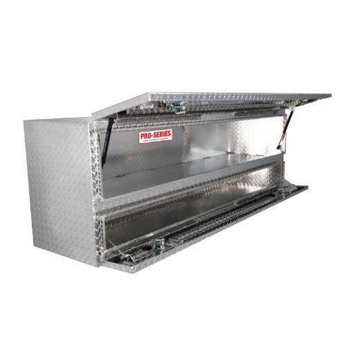 Brute 80-TB400-72 Pro Series 72" High Capacity Stake Bed Contractor Polished Aluminum Tool Box with Doors