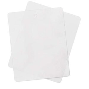 (4 pack) thin clear flexible cutting board mat 12 x 15 inch