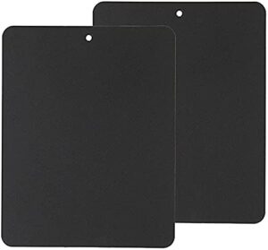 linden sweden flexible cutting board 2-pack - lays flat for secure work surface - extra-thick for durability - bpa-free and food-safe (black)
