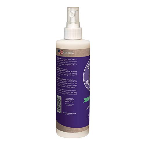 Buddy Biscuits Splash Dog Deodorizer & Conditioner, Easy Spray On with Botanical Extracts, Lavender & Mint 16 oz (15402)