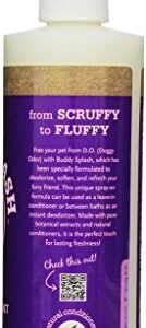 Buddy Biscuits Splash Dog Deodorizer & Conditioner, Easy Spray On with Botanical Extracts, Lavender & Mint 16 oz (15402)