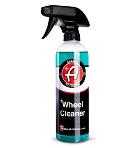 adam's polishes wheel cleaner 16oz - tough wheel cleaning spray for car wash detailing | rim cleaner & brake dust remover | safe on chrome clear coated & plasti dipped wheels | use w/wheel brush
