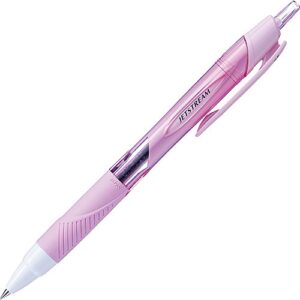 uni jetstream standard ballpoint pen - 0.38 mm - black ink - light pink body