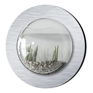 fish bubbles brushed aluminum fish bubble with deluxe wall mounted fish tank