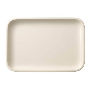 villeroy & boch clever cooking rectangular serving plate/lid, 12.5 x 8.5 in, premium porcelain, white