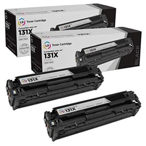 ld remanufactured toner cartridge replacement for hp 131x cf210x high yield (black, 2-pack)