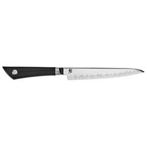shun cutlery sora utility knife 6", narrow, straight-bladed kitchen knife perfect for precise cuts, ideal for preparing sandwiches or trimming small vegetables, handcrafted japanese knife