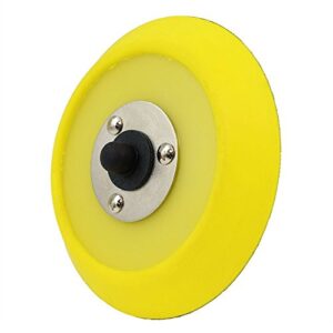 chemical guys buflc_bp_da_5 dual-action hook and loop molded urethane flexible backing plate (5 inch), yellow