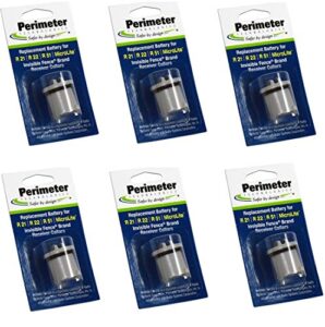 perimeter technologies six pack dog fence batteries for invisible fence r21 or r51 receiver collars