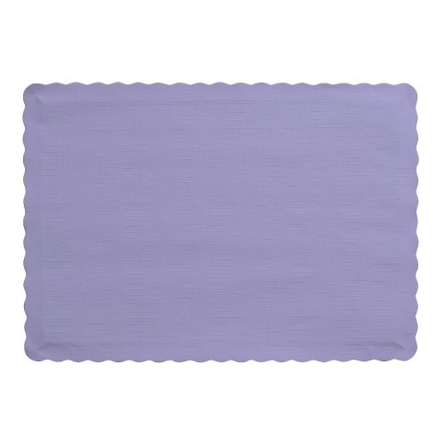 Creative Converting 50 Count Touch of Color Paper Placemats, Luscious Lavender