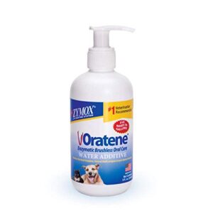 pet king brands zymox oratene enzymatic brushless oral care water additive, 8oz