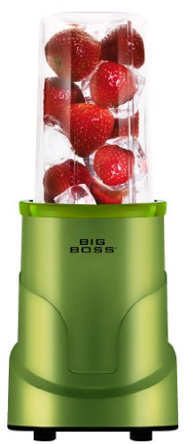 Big Boss 8993 4-Piece Personal Countertop Blender Mixing System, 300-watt, Green