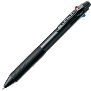 pentel ballpoint pen vicuna, extra fine, black, red, blue, green, black (bxc45a)