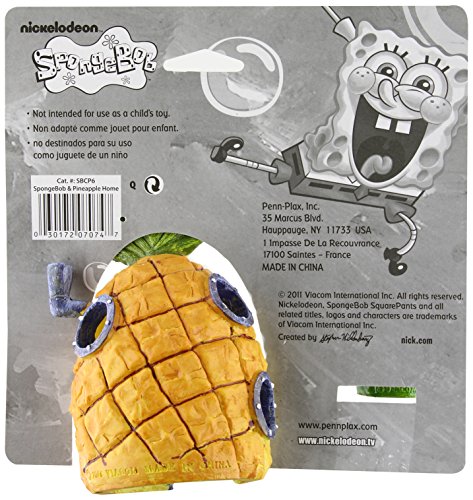 Penn-Plax Spongebob and Pineapple House Aquarium Ornament | 2 Piece Set | Great for Fresh or alt Water Tanks