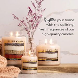 A Cheerful Giver - Cashmere - 24oz Scented Candle Jar - Cheerful Candle -135 Hours of Burn Time, Candles Gifts for Women