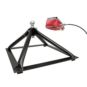 andersen hitches | rail mount hitch kit | towing accessories | 11-1/2" tall base, 20,000 lbs gtwr, 4,500 lbs tongue weight | fifth wheel black rail mounting | rv camper gooseneck adapter | 3200