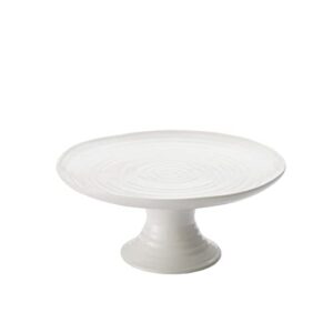 portmeirion sophie conran white mini cake stand | 6.5 inch cupcake stand for dessert display at weddings and birthday parties | made from fine porcelain